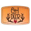 Faux Leather Engravable Patch - Curved Rectangle Thumbnail