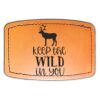 Faux Leather Engravable Patch - Curved Rectangle Thumbnail