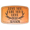 Faux Leather Engravable Patch - Curved Rectangle Thumbnail