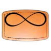 Faux Leather Engravable Patch - Curved Rectangle Thumbnail