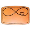 Faux Leather Engravable Patch - Curved Rectangle Thumbnail