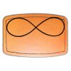 Faux Leather Engravable Patch - Curved Rectangle Thumbnail