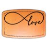Faux Leather Engravable Patch - Curved Rectangle Thumbnail