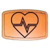 Faux Leather Engravable Patch - Curved Rectangle Thumbnail