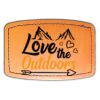 Faux Leather Engravable Patch - Curved Rectangle Thumbnail