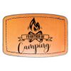 Faux Leather Engravable Patch - Curved Rectangle Thumbnail