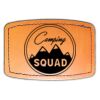 Faux Leather Engravable Patch - Curved Rectangle Thumbnail