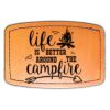Faux Leather Engravable Patch - Curved Rectangle Thumbnail