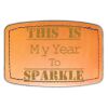 Faux Leather Engravable Patch - Curved Rectangle Thumbnail