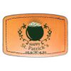 Faux Leather Engravable Patch - Curved Rectangle Thumbnail