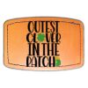 Faux Leather Engravable Patch - Curved Rectangle Thumbnail
