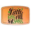 Faux Leather Engravable Patch - Curved Rectangle Thumbnail