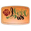 Faux Leather Engravable Patch - Curved Rectangle Thumbnail