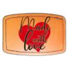 Faux Leather Engravable Patch - Curved Rectangle Thumbnail