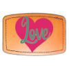Faux Leather Engravable Patch - Curved Rectangle Thumbnail