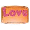 Faux Leather Engravable Patch - Curved Rectangle Thumbnail