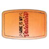 Faux Leather Engravable Patch - Curved Rectangle Thumbnail