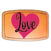 Faux Leather Engravable Patch - Curved Rectangle Thumbnail