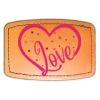 Faux Leather Engravable Patch - Curved Rectangle Thumbnail