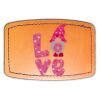 Faux Leather Engravable Patch - Curved Rectangle Thumbnail