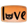 Faux Leather Engravable Patch - Curved Rectangle Thumbnail