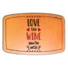 Faux Leather Engravable Patch - Curved Rectangle Thumbnail
