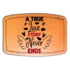 Faux Leather Engravable Patch - Curved Rectangle Thumbnail