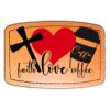 Faux Leather Engravable Patch - Curved Rectangle Thumbnail