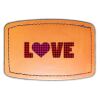 Faux Leather Engravable Patch - Curved Rectangle Thumbnail
