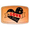 Faux Leather Engravable Patch - Curved Rectangle Thumbnail