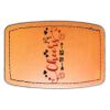 Faux Leather Engravable Patch - Curved Rectangle Thumbnail