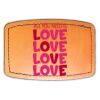 Faux Leather Engravable Patch - Curved Rectangle Thumbnail