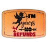 Faux Leather Engravable Patch - Curved Rectangle Thumbnail