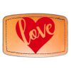 Faux Leather Engravable Patch - Curved Rectangle Thumbnail