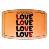 Faux Leather Engravable Patch - Curved Rectangle Thumbnail