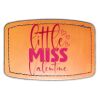 Faux Leather Engravable Patch - Curved Rectangle Thumbnail