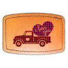 Faux Leather Engravable Patch - Curved Rectangle Thumbnail