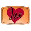 Faux Leather Engravable Patch - Curved Rectangle Thumbnail