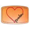 Faux Leather Engravable Patch - Curved Rectangle Thumbnail