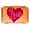 Faux Leather Engravable Patch - Curved Rectangle Thumbnail