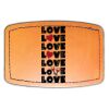 Faux Leather Engravable Patch - Curved Rectangle Thumbnail