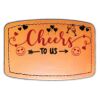 Faux Leather Engravable Patch - Curved Rectangle Thumbnail