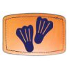 Faux Leather Engravable Patch - Curved Rectangle Thumbnail