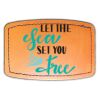 Faux Leather Engravable Patch - Curved Rectangle Thumbnail