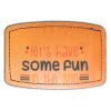 Faux Leather Engravable Patch - Curved Rectangle Thumbnail