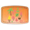 Faux Leather Engravable Patch - Curved Rectangle Thumbnail