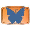 Faux Leather Engravable Patch - Curved Rectangle Thumbnail