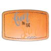 Faux Leather Engravable Patch - Curved Rectangle Thumbnail