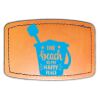 Faux Leather Engravable Patch - Curved Rectangle Thumbnail