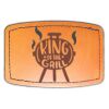 Faux Leather Engravable Patch - Curved Rectangle Thumbnail